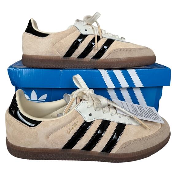 NWT Bubble Tea Taipei Boba Adidas Samba Taiwan Exclusive Beige/Black Sneaker-6.5 main image 8